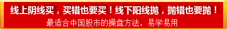 線上陰線買，買錯也要買！線下陽線拋，拋錯也要拋！